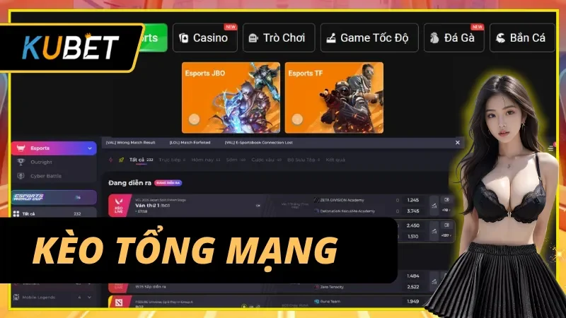 Phân tích Dota E-sport KUBET qua dạng kèo tổng mạng