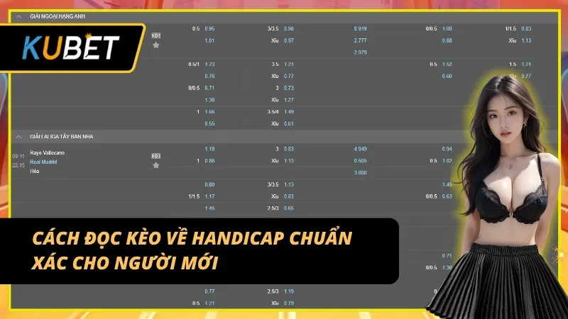 Tìm hiểu cách đọc Kèo Handicap chuẩn xác chỉ có tại Kubet