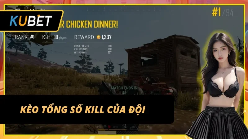 Kèo tổng kill – dạng đặt cược PUBG E-sport đầy tiềm năng