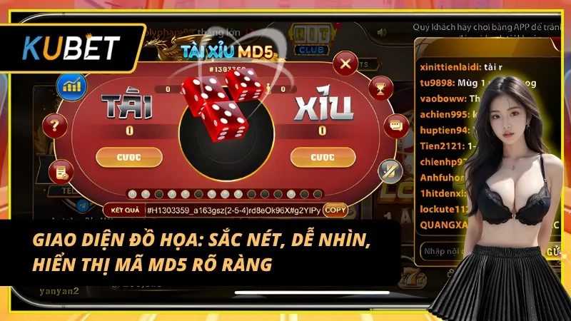 Đánh giá sảnh cược Tài xỉu MD5 tại nhà cái Kubet