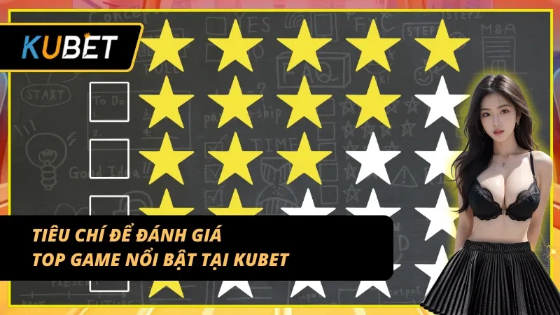 Tiêu chí để cộng đồng đánh giá được top game nổi bật tại KUBET